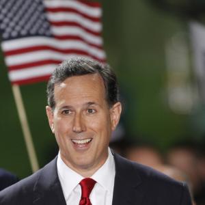 U.S. Sen. Rick Santorum after formally declaring his candidacy on May 27, 2015. 