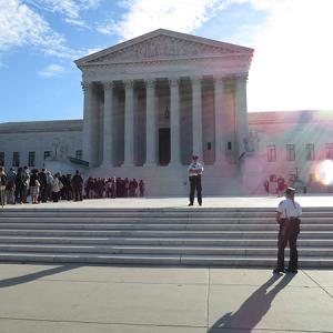 A view of the Supreme Court on Oct. 7, 2014. Photo via Lauren Markoe / RNS.