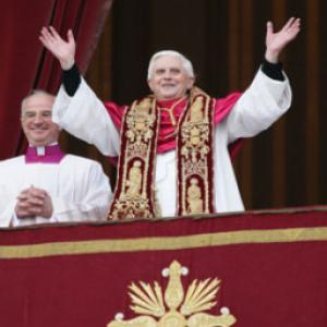Pope Benedict XVI in 2005. RNS photo by Grzegorz Galazka.
