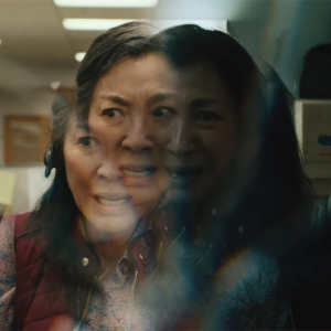  Actress Michelle Yeoh portrays Evelyn Wong, who is shown being split between two dimensional realities in the film 'Everything Everywhere All at Once.'