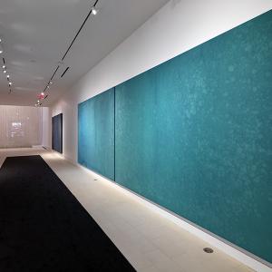 A long hallway shows Fujimura's art