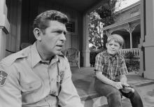 Andy Griffith and Ron Howard (as Opie) from the Andy Griffith Show. (Photo by CBS via Getty Images)
