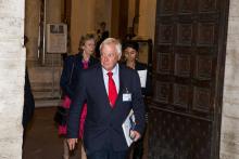 Lord Christopher Patten during the XXII Pontignano Conference. Photo via UK in Italy via Flickr / RNS Photo via UK in Italy via Flickr / RNS