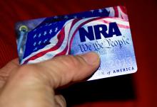 A membership card for the National Rifle Association. KAREN BLEIER/AFP/Getty Images KAREN BLEIER/AFP/Getty Images