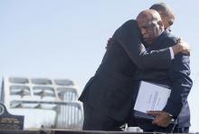 President Obama hugs Rep. John Lewis in front of the Edmund Pettus Bridge on March 7. SAUL LOEB/AFP/Getty Images SAUL LOEB/AFP/Getty Images