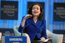 Sheryl Sandberg, speaking at the World Economic Forum, via World Economic Forum / Flickr. Sheryl Sandberg, speaking at the World Economic Forum, via World Economic Forum