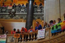 Protestors gather during Minnesota's Senate marriage equality vote, by Eric Austin / Flickr.com by Eric Austin / Flickr.com