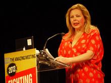 Self-described “nontheist” Edwina Rogers speaks at The Amaz!ng Meeting in 2013. Creative Commons image by Zooterkin.