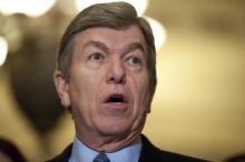 Sen. Roy Blunt, R-Mo., at a news conference Thursday in the Capitol. (Photo By Tom Williams/CQ Roll Call)