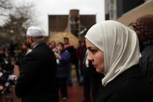 Muslim leaders address issues around police surveillance of Muslims in NJ last month. Photo: Spencer Platt/Getty Images. Photo: Spencer Platt/Getty Images.