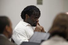 Marcus Robinson awaiting the judge's ruling. Shawn Rocco/Raleigh News & Observer/MCT via Getty Images Shawn Rocco/Raleigh News & Observer/MCT via Getty Images