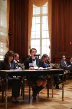 Liz Schmitt testifies to the EPA. Joey Longley/Sojourners Joey Longley/Sojourners