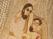 Mosaic of the Good Samaritan. Photo courtesy Renata Sedmakova/shutterstock.com