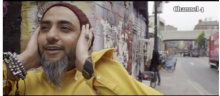 Hassen Rasool, Muezzin of Channel 4′s Broadcast. Screenshot of Video. Photo courtesy RNS/guardian.co.uk. Photo courtesy RNS/guardian.co.uk.