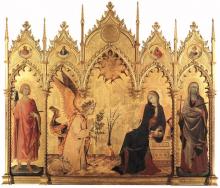 Simone Martini, Annunciation 1333 C.E. Simone Martini, Annunciation 1333 C.E.