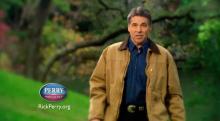 Still from Rick Perry's ad "Strong." Still from Rick Perry's ad "Strong."