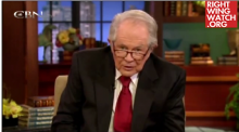 Pat Robertson. Screen capture from 1/4/12 700 Club broadcast. Pat Robertson. Screen capture from 1/4/12 700 Club broadcast.