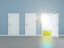 A door opens to light. Image courtesy Peshkova/shutterstock.com A door opens to light. Image courtesy Peshkova/shutterstock.com
