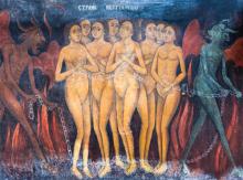 Scene from Hell painted on the walls of Rila Monastery church, Nickolay Stanev / Shutterstock.com Nickolay Stanev / Shutterstock.com