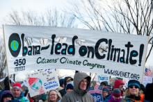 Marchers take part in the Forward on Climate rally on February 17, 2013. Photo courtesy Rena Schild/shutterstock.com