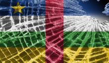 Broken glass with the flag of Central African Republic. Via Shutterstock/Micha Klootwijk