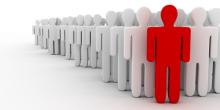 Person standing out in a crowd, © Leigh Prather / Shutterstock.com Person standing out in a crowd, © Leigh Prather / Shutterstock.com