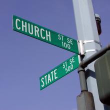 At the intersection of Church and State Streets in Salem, Ore. Lori Howard/Shutterstock.com Lori Howard/Shutterstock.com