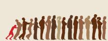 Waiting in line, Robert Adrian Hillman / Shutterstock.com Waiting in line, Robert Adrian Hillman / Shutterstock.com