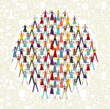 Take by hands people group in circle shape. Cienpies Design / Shutterstock.com Cienpies Design / Shutterstock.com