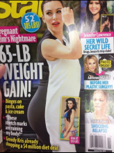 Mobile photo of gossip magazine featuring Kim Kardashian. Photo via Adam Ericksen. Photo via Adam Ericksen.