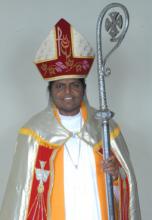 Rev. Eggoni Pushpalalitha was appointed a bishop of the Church of South India. Photo courtesy RNS/Rev. Eggoni Pushpalalitha