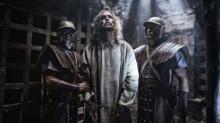 Diogo Morgaldo (center) plays Jesus in a scene of “Son of God.” Photo via RNS/courtesy Lightworkers Media