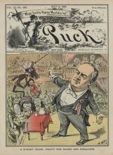 Print shows Robert G. Ingersoll speaking from a stage in an auditorium. Photo courtesy RNS/Library of Congress.