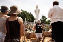 Catholics pray where the Virgin Mary reportedly appeared as an apparition in Medjugorje. Photo via REUTERS / Dado Ruvic / RNS Photo via REUTERS / Dado Ruvic / RNS
