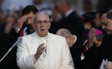 Pope Francis during the feast of the Immaculate Conception on Dec. 8, 2014. Photo via Paul Haring / Catholic News Service / RNS Photo via Paul Haring / Catholic News Service / RNS