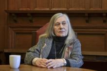 Pulitzer Prize-winning author Marilynne Robinson spoke at Union Seminary in March 2014. Photo by Kristen Scharold/RNS.