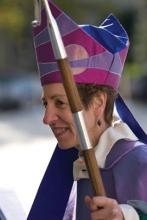 Katharine Jefferts Schori is seen here at her 2006 installation as bishop. Photo via Alex Dyer/Episcopal News Service/RNS.