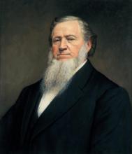 LDS Church President Brigham Young had a beard but wouldn’t be allowed to wear it today. Photo courtesy RNS.