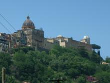 Castel Gandolfo, located 15 miles south of Rome, has been a summer palace for popes since 1624. Religion News Service photo by Francis X. Rocca.
