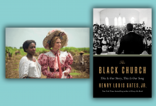 The cover of "Black Church" features a photo of the inside of a black church during the Civil Rights movement. A scene from The Long Song depicts a 19th century British woman with an enslaved young Jamaican woman.