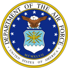 Seal of the U.S. Dept of the Air Force. Image via Wiki Commons, http://bit.ly/xAxyYH. U.S. Dept of the Air Force seal. Image via Wiki Commons, http://bit.ly/xAxyYH.