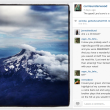 Screenshot of post on Carrie Underwood's Instagram feed. Photo courtesy http://instagram.com/. Screenshot of post on Carrie Underwood's Instagram feed. Photo courtesy http://i