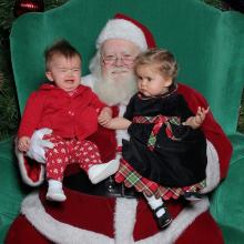 "Santa and the girls." By Joe Shlabotnik via http://bit.ly/u6wWMc "Santa and the girls." By Joe Shlabotnik via http://bit.ly/u6wWMc