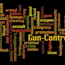 Gun control word cloud, Rob Wilson / Shutterstock.com
