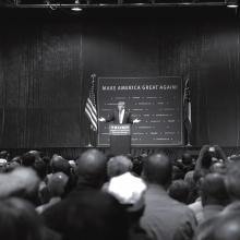 Donald Trump at a campaign rally Oct. 10 in Atlanta. Donald Trump at a campaign rally Oct. 10 in Atlanta.