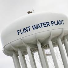 Flint, Mich., water tower. Flint, Mich., water tower.